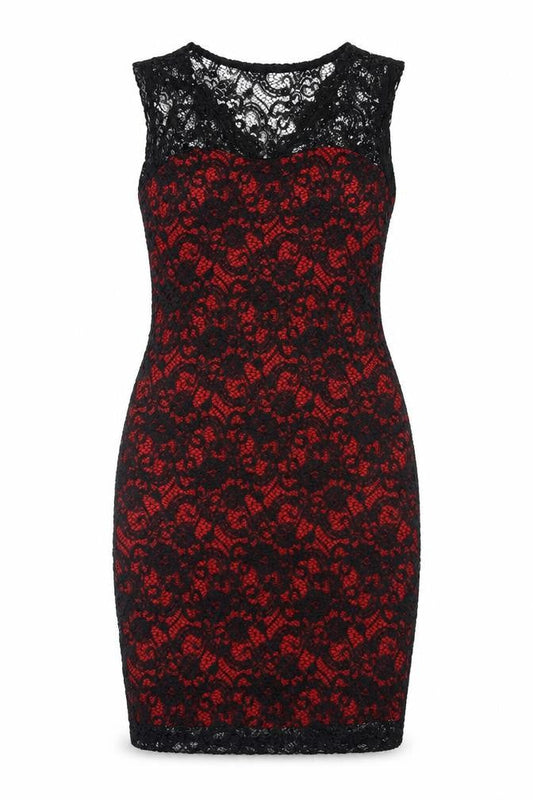 Front view of Joe Browns Red Bodycon Dress, size 10, Women's Stylish
