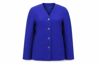 Womens UK Size 10 Viyella Regular Blue Blazer