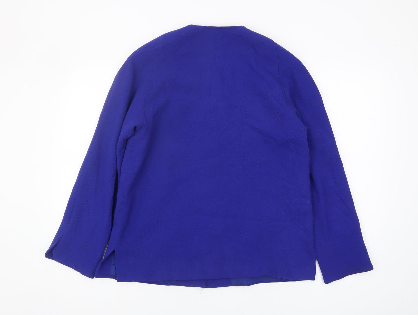Womens UK Size 10 Viyella Regular Blue Blazer