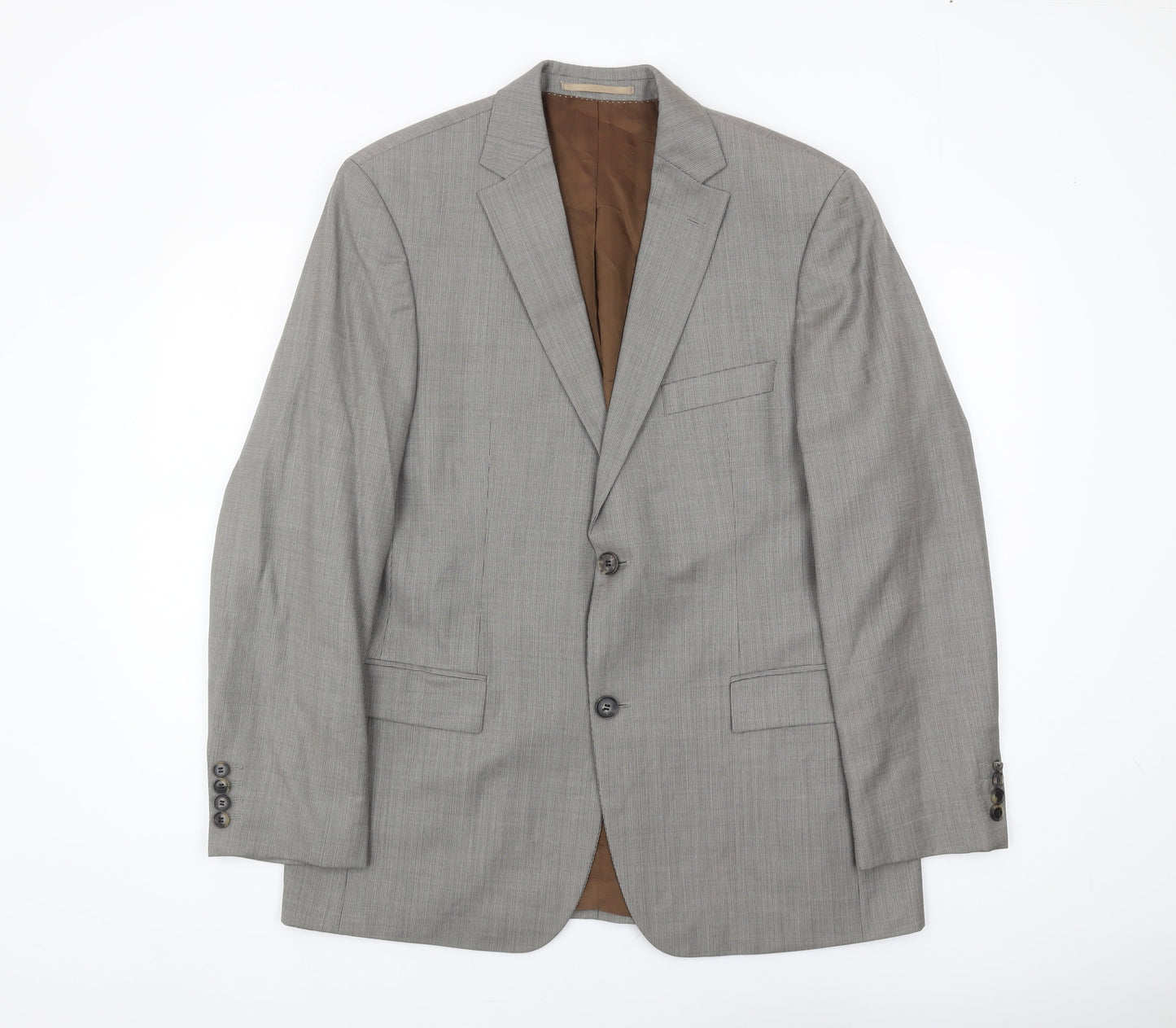Mens UK Size 40 HUGO BOSS Regular Grey Suit Jacket