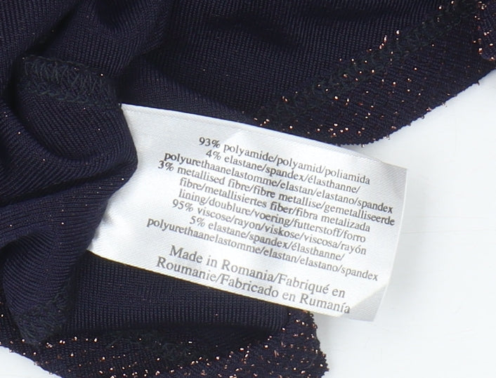 Laura Ashley Women's Black Cowl Neck Top UK 16