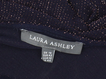 Laura Ashley Women's Black Cowl Neck Top UK 16