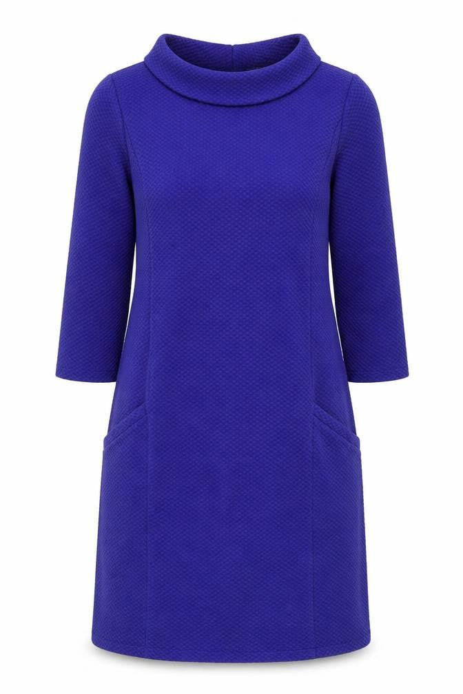 Laura Ashley Purple Dress, Women, Size 12, Cowl Neck