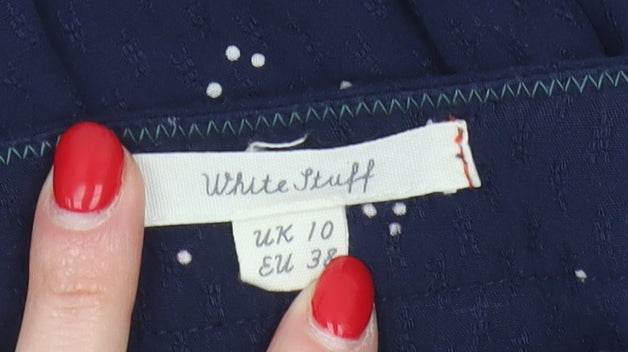 Womens UK Size 10 White Stuff Blue  Blouse