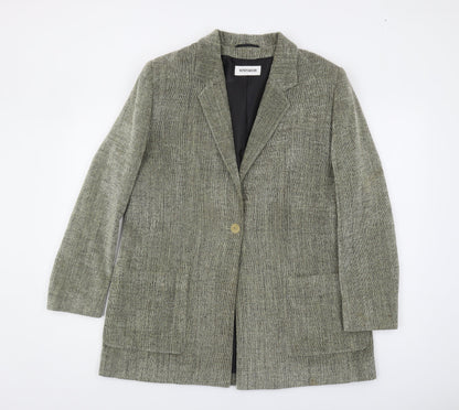 Windsmoor Women's Grey Blazer Size 16 Boucle Notch Lapel