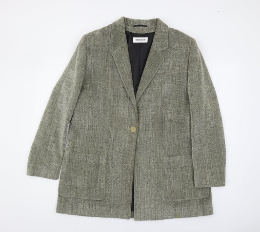 Windsmoor Women's Grey Blazer Size 16 Boucle Notch Lapel