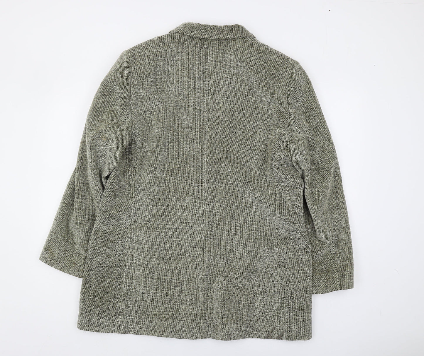 Windsmoor Women's Grey Blazer Size 16 Boucle Notch Lapel