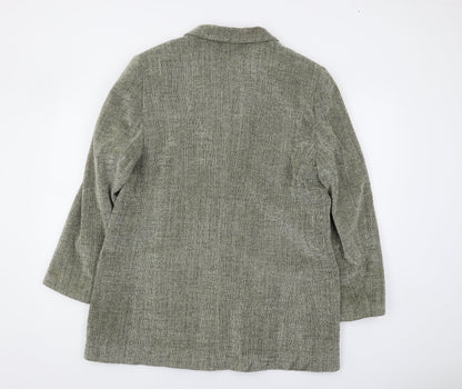 Windsmoor Women's Grey Blazer Size 16 Boucle Notch Lapel