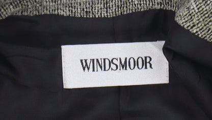 Windsmoor Women's Grey Blazer Size 16 Boucle Notch Lapel