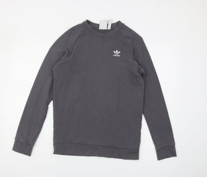 Mens UK Size XS adidas Grey Pullover Sweatshirt