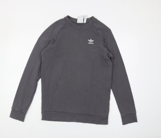 Mens UK Size XS adidas Grey Pullover Sweatshirt