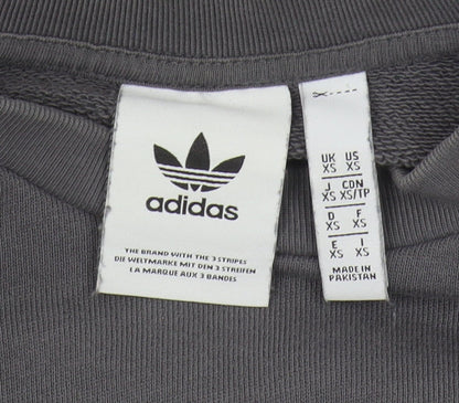 Mens UK Size XS adidas Grey Pullover Sweatshirt