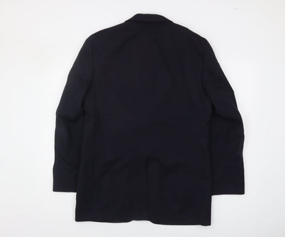 Mens UK Size 38 Jeff Banks Regular Blue Suit Jacket
