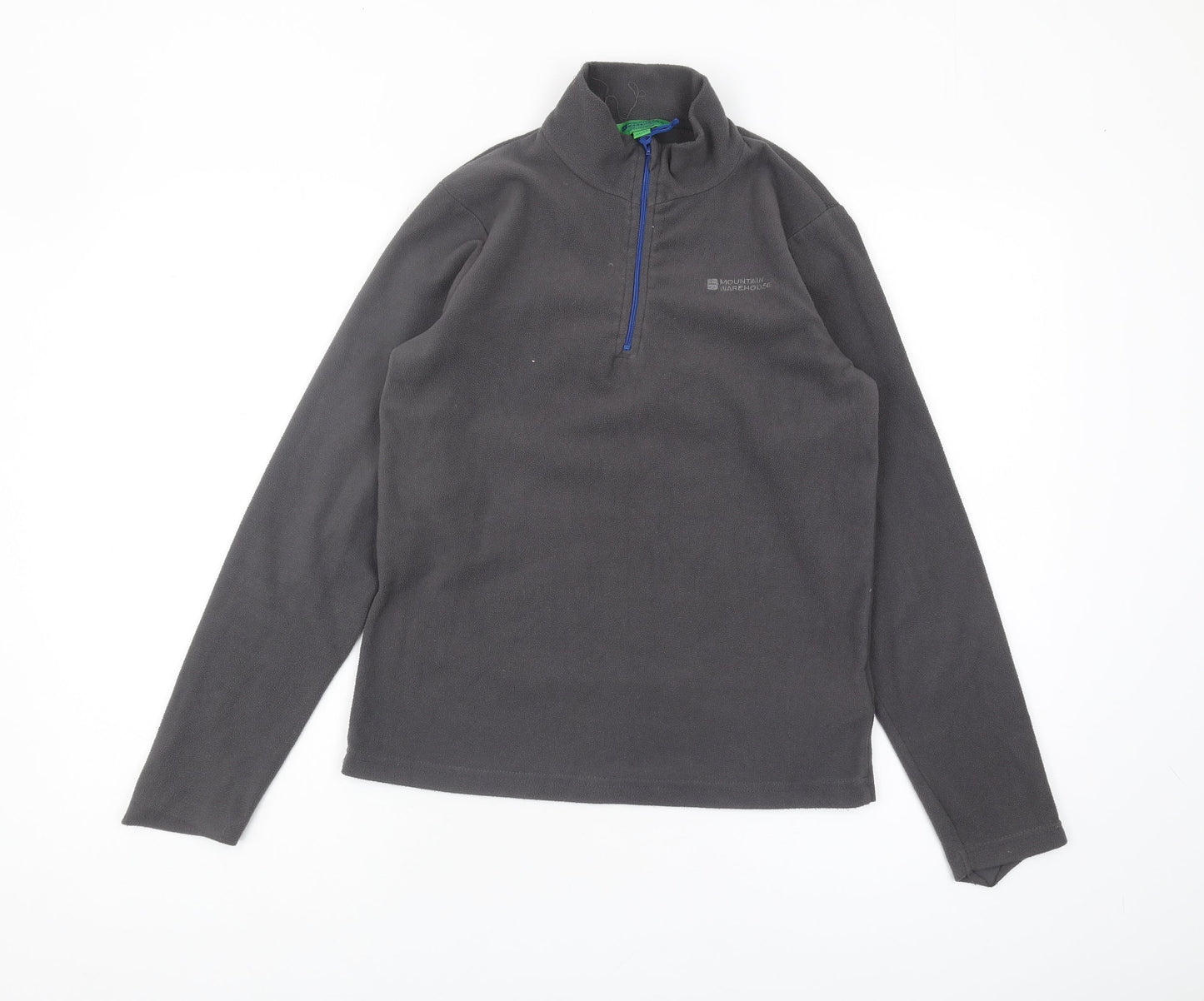 Mountain Warehouse Boys Grey Fleece Sweatshirt, Size 11-12, 1/2 Zip