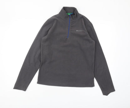 Mountain Warehouse Boys Grey Fleece Sweatshirt, Size 11-12, 1/2 Zip