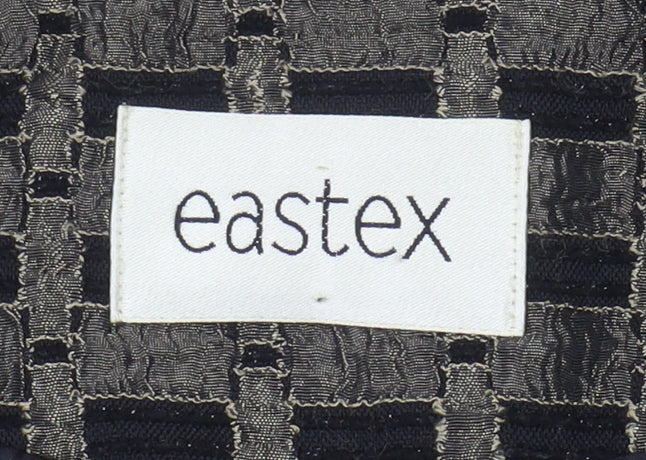 Eastex Women's Black Geometric Suit Jacket Size 12