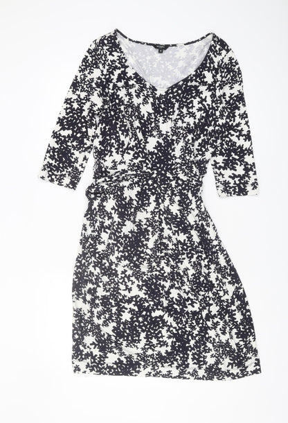 Hobbs Women's Multicoloured Wrap Dress Size 12