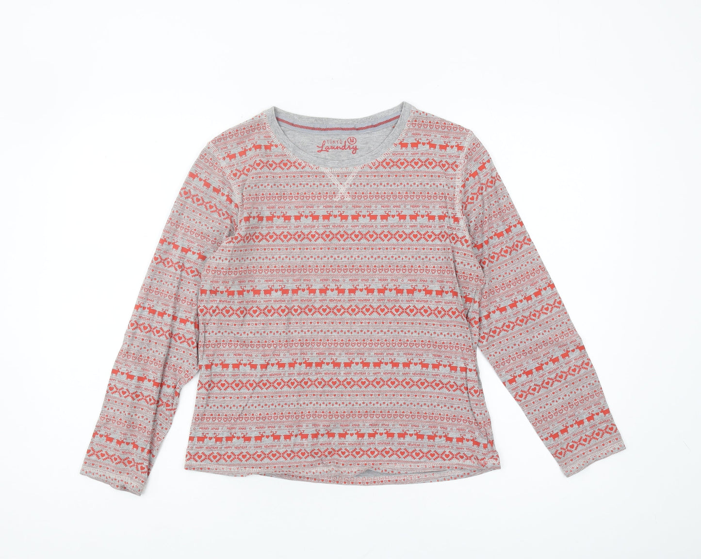 Womens UK Size M Tokyo Laundry Multicoloured Basic T-Shirt