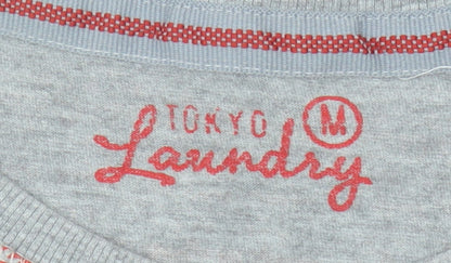 Womens UK Size M Tokyo Laundry Multicoloured Basic T-Shirt