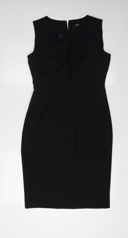 M&Co Women's Black Sleeveless Dress - Size 10