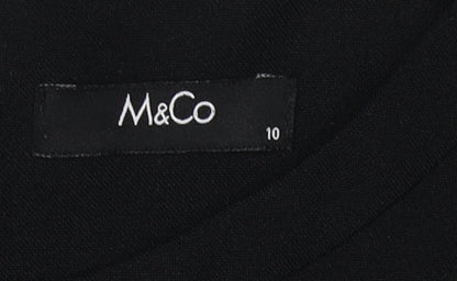 M&Co Women's Black Sleeveless Dress - Size 10