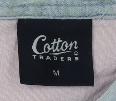 Cotton Traders Men's Pink Long Sleeve Polo Shirt M