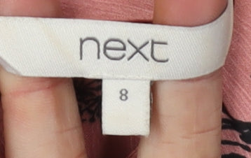 Womens UK Size 8 NEXT Pink  Blouse
