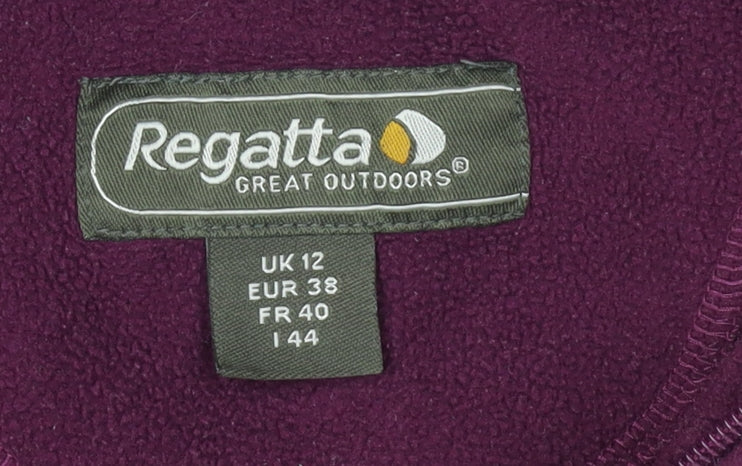 Regatta Women's Purple Fleece Sweatshirt Size 12