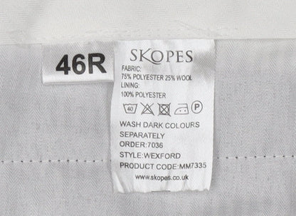 Skopes Men's Brown Formal Trousers, Size 46 R, Wexford