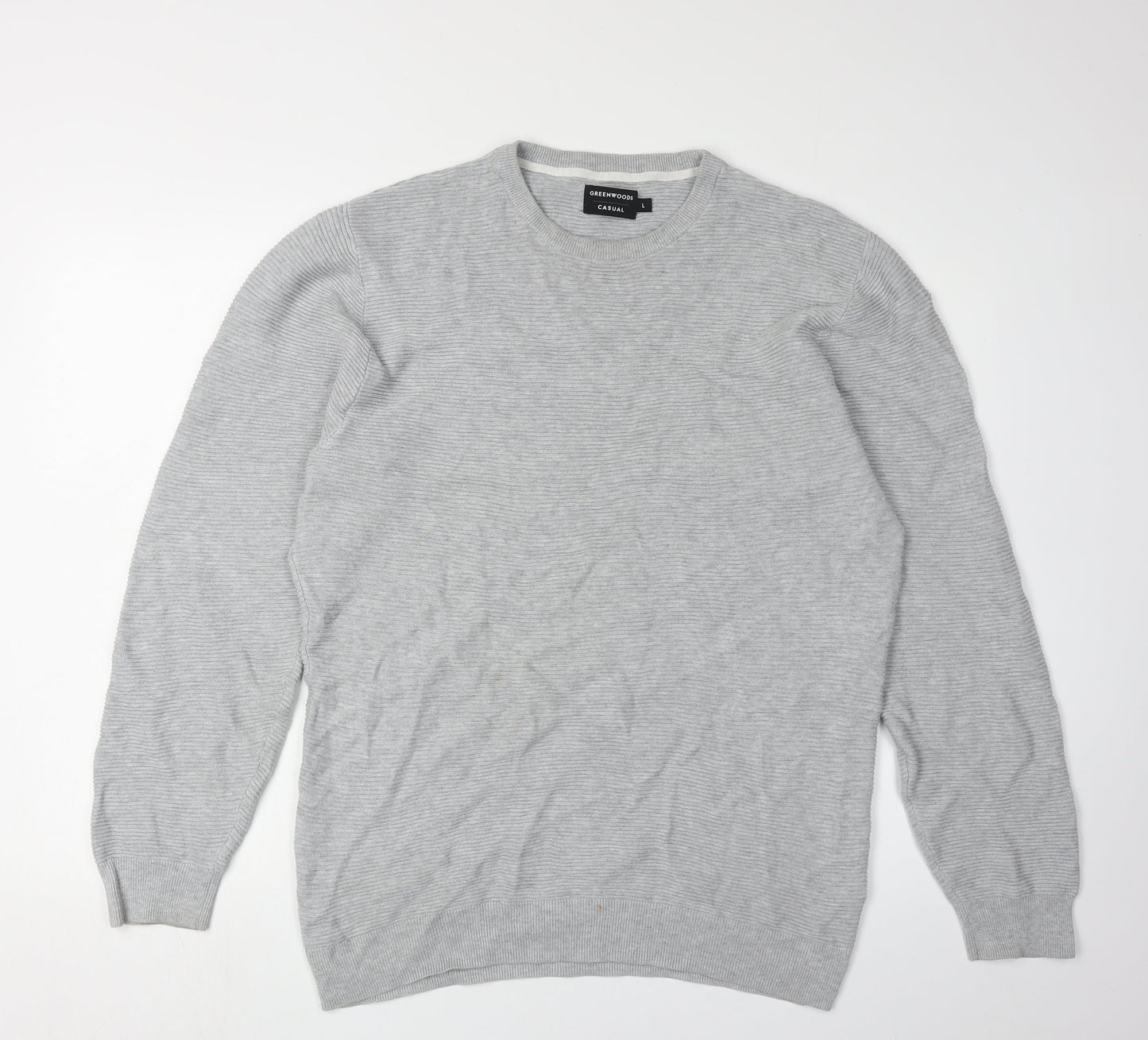 Greenwoods Men's Grey Pullover Jumper L