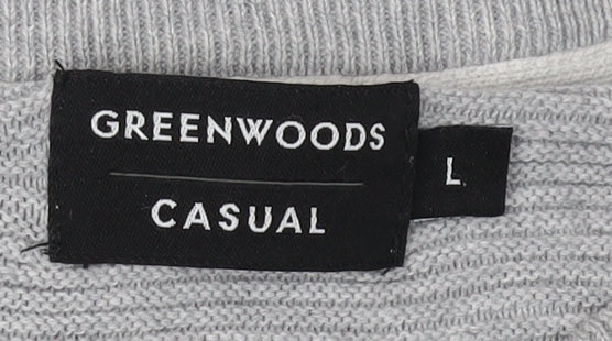 Greenwoods Men's Grey Pullover Jumper L