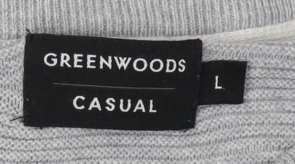 Greenwoods Men's Grey Pullover Jumper L