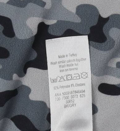Holyfield Girls' Grey Camouflage T-Shirt L Basic Style