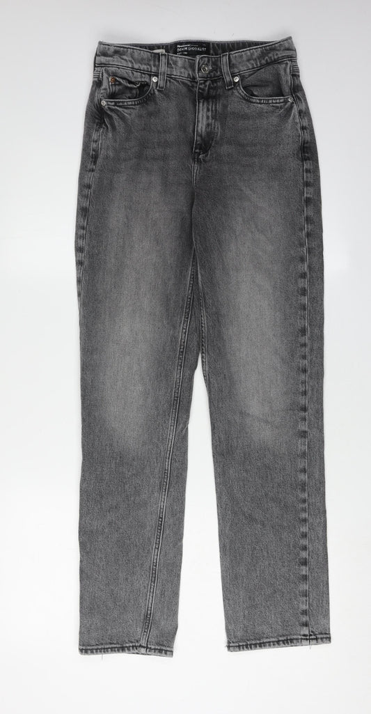 Womens UK Size 4 River Island Regular Fit  Grey Jeans