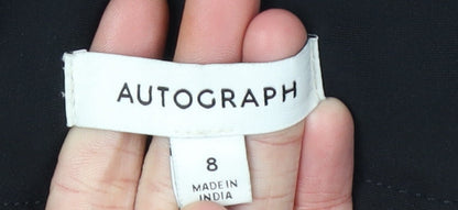 Womens UK Size 8 Marks and Spencer Slim Fit Jegging Black Trousers