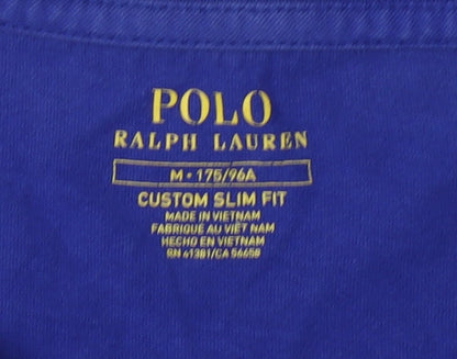 Ralph Lauren Men's Blue Slim Fit Polo T-Shirt M
