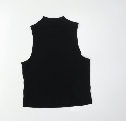 Womens UK Size L Old Navy Black Basic Tank