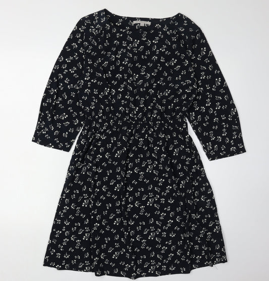 Gap Women's Black Floral Shift Dress XS