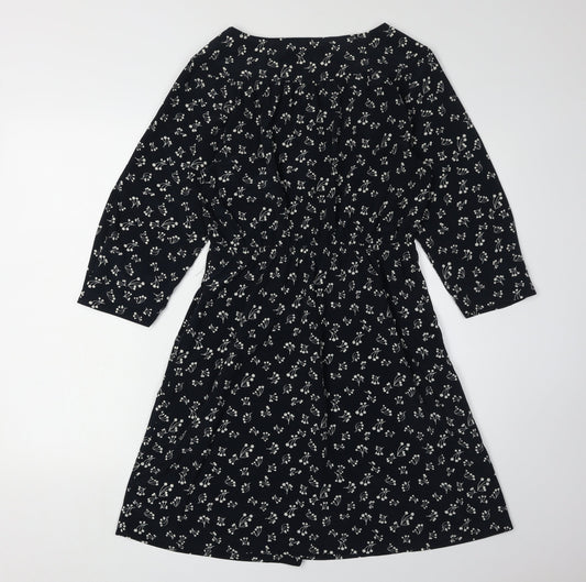 Gap Women's Black Floral Shift Dress XS