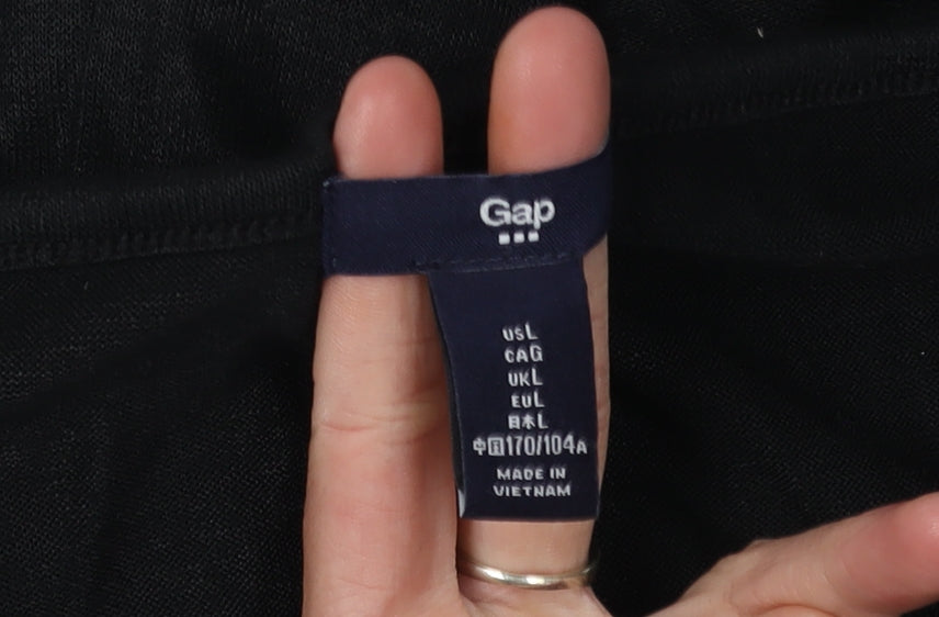 Gap Women's Black Knee Length Shift Dress - L