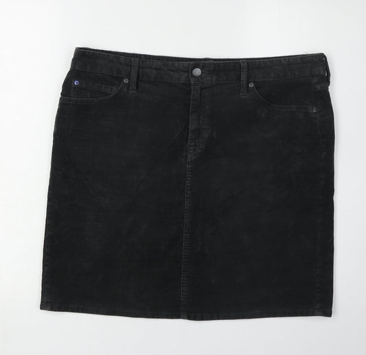 Gap Women's Black Corduroy Skirt Size 12