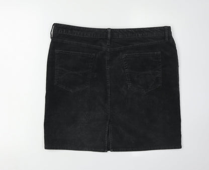 Gap Women's Black Corduroy Skirt Size 12