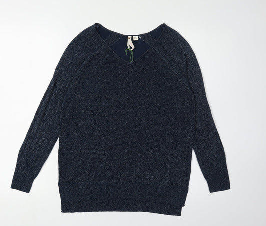 Womens UK Size 8 White Stuff Blue Pullover Jumper