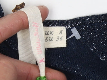 Womens UK Size 8 White Stuff Blue Pullover Jumper