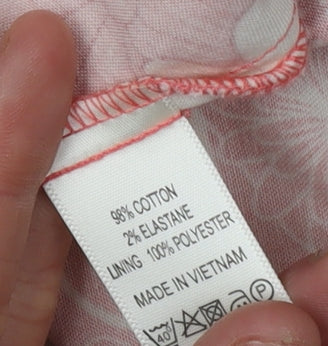 Oasis Women's Red Floral Fit & Flare Dress, Size 12