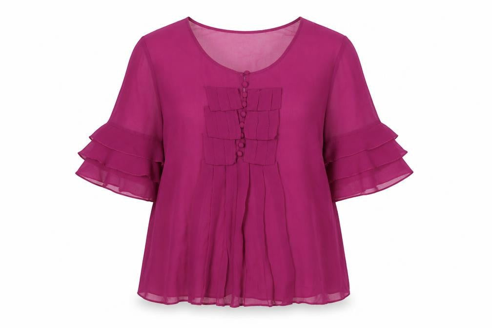 Womens UK Size 14 Kaliko Purple  Blouse