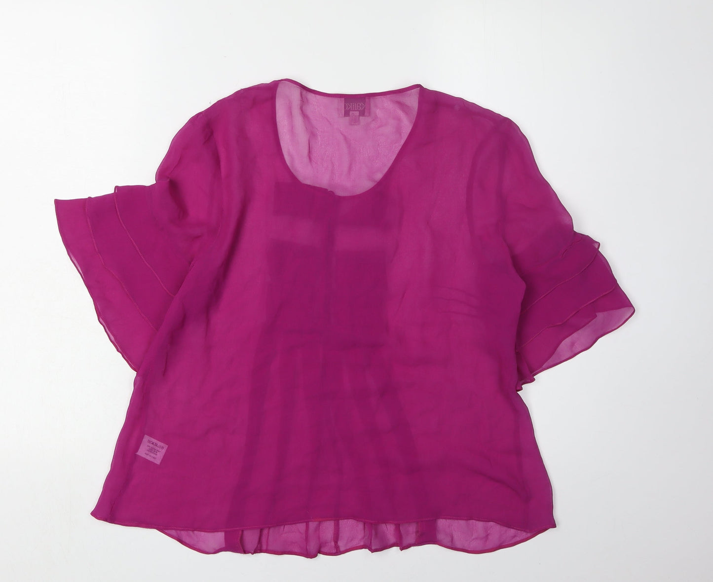 Womens UK Size 14 Kaliko Purple  Blouse