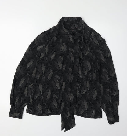 Womens UK Size M Ted Baker Black  Blouse