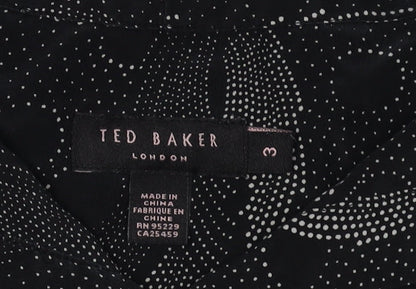 Womens UK Size M Ted Baker Black  Blouse