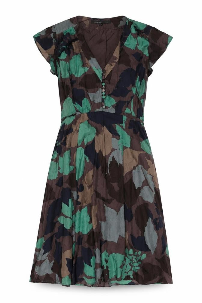 Great Plains Women's Multicoloured XL V-Neck Dress